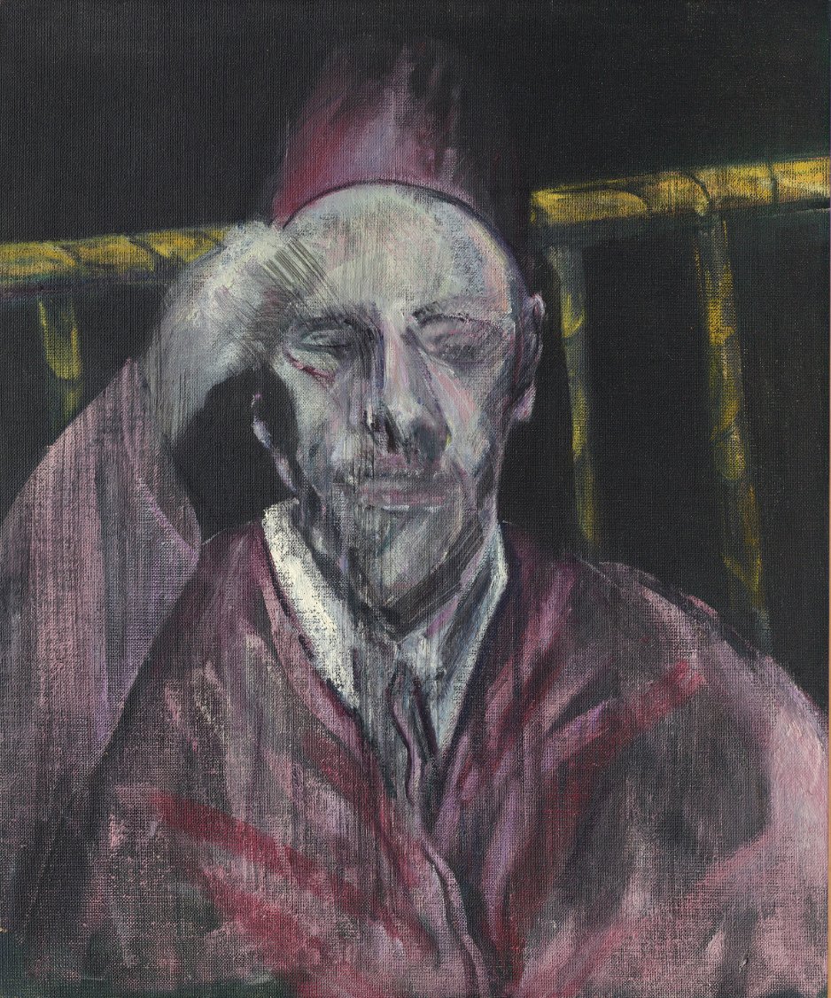 Francis Bacon, Head with Raised Arm, 1955